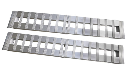 GEN-Y Hitch Heavy Duty GH-102595 Foldable Aluminum Loading Ramps for Motorcycle, Dirt Bike, Golf Cart, UTV, ATV - 8FT Length, Folds to 4FT - 6,000 LB Max Load per Pair
