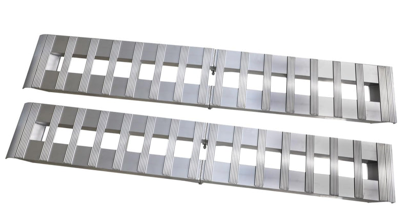 GEN-Y Hitch Heavy Duty GH-102595 Foldable Aluminum Loading Ramps for Motorcycle, Dirt Bike, Golf Cart, UTV, ATV - 8FT Length, Folds to 4FT - 6,000 LB Max Load per Pair