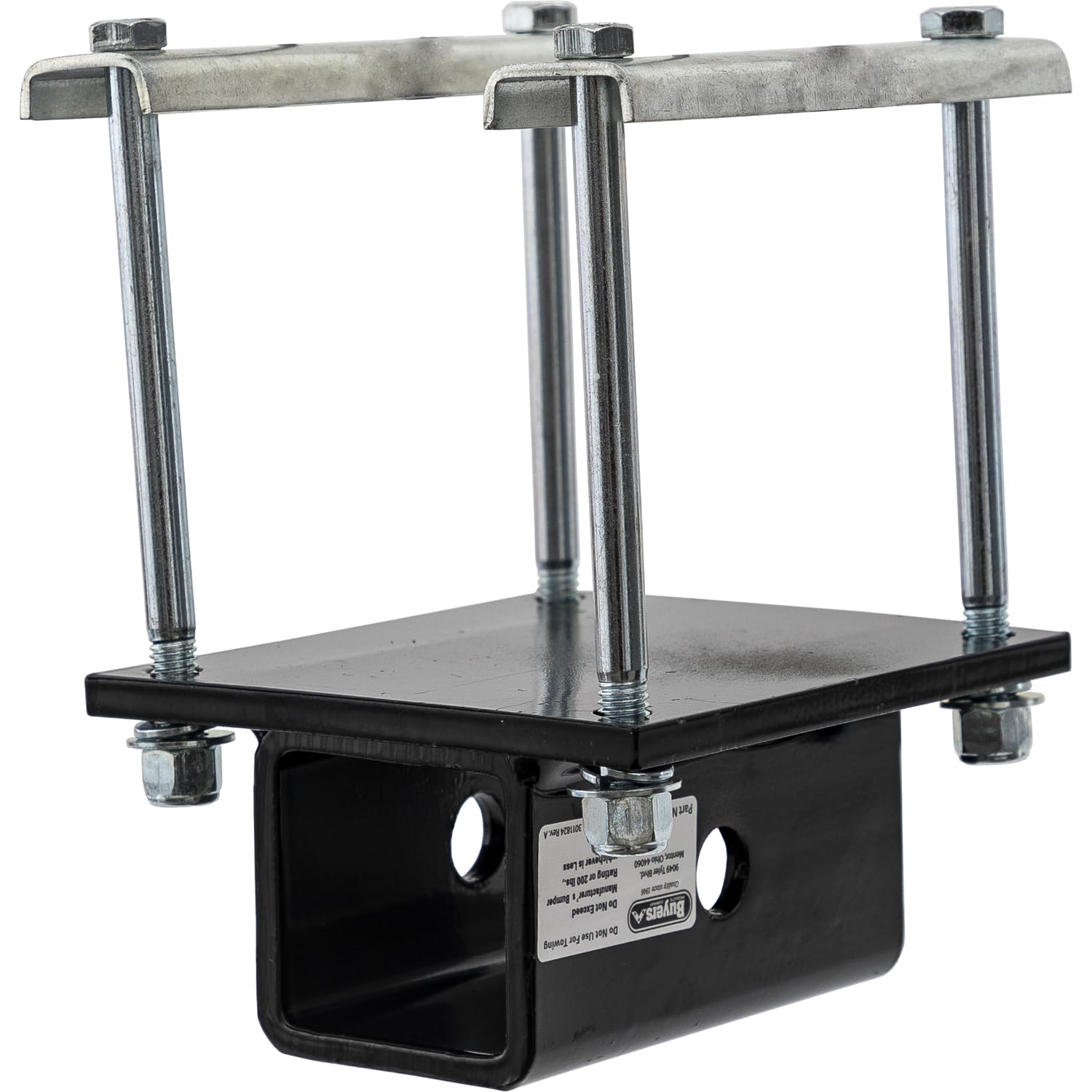 RVA24 Buyers Products RV Bumper Receiver Adapter for Bike Carriers and Lightweight Accessories, RV Accessories