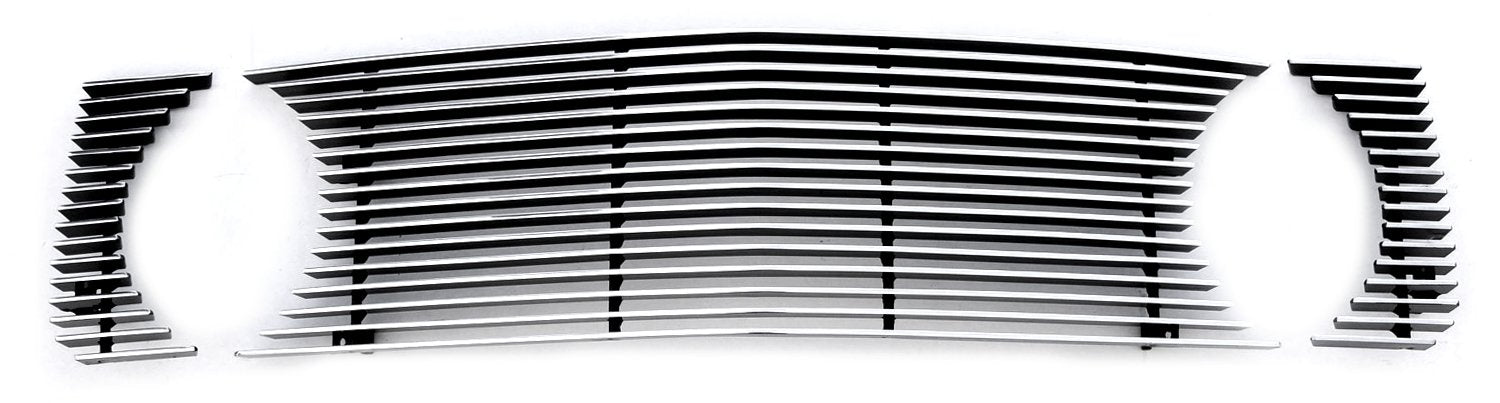 Compatible with T-REX Grilles Mustang GT (2005-2009) Billet Grille, Polished, 3 Pc, Overlay - PN #20516