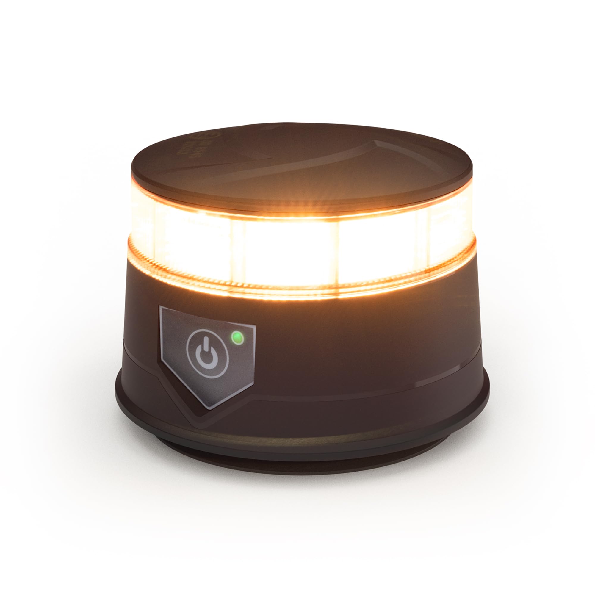 ECCO 3 Inch LED Beacon Warning Flash Amber Light Magnet Mount 12V 24V for Industrial Vehicles Applications Tractor Forklift Excavator, 5 Year Warranty