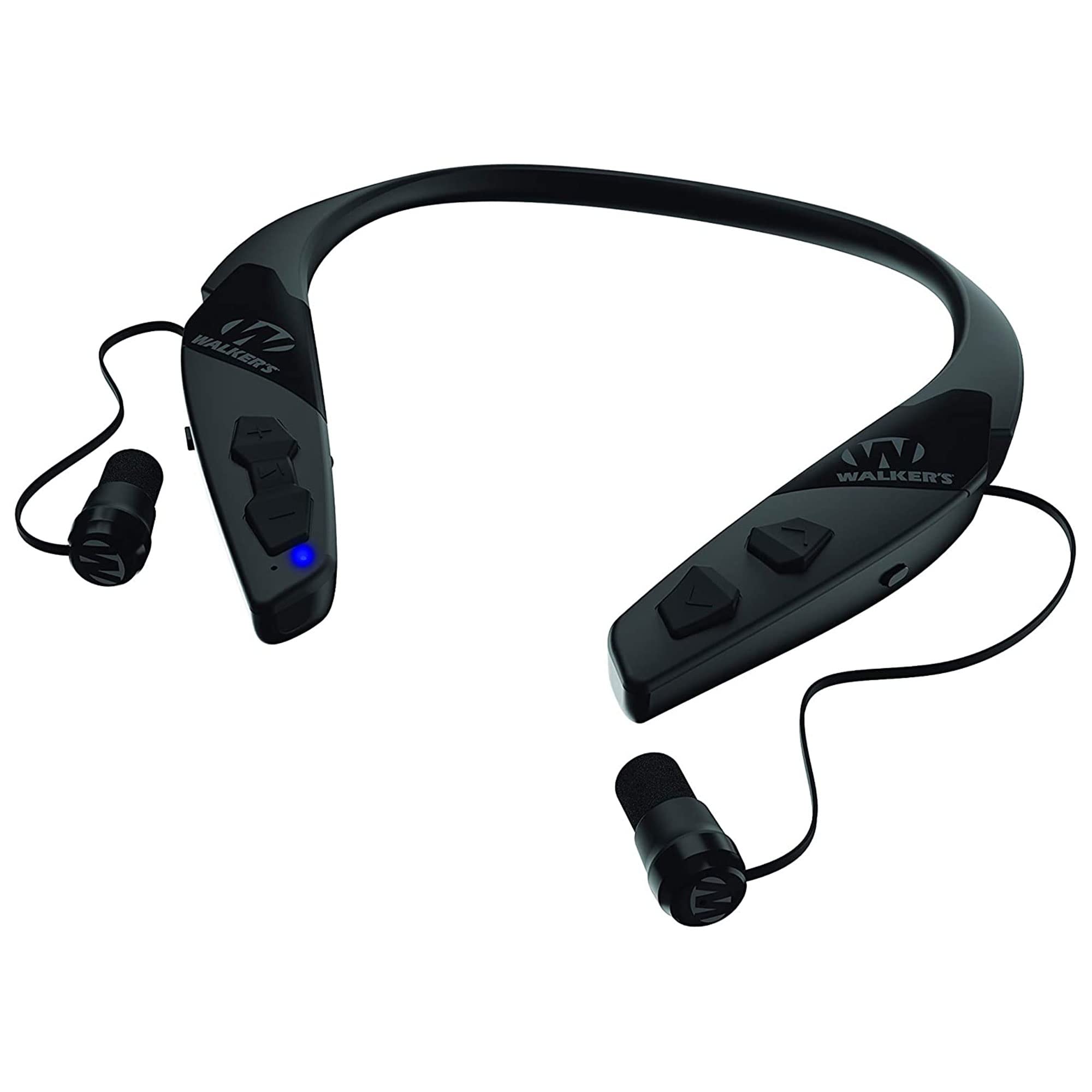 Bluetooth Walker's Game Ear Behind The Neck Hearing Enhancer, Black