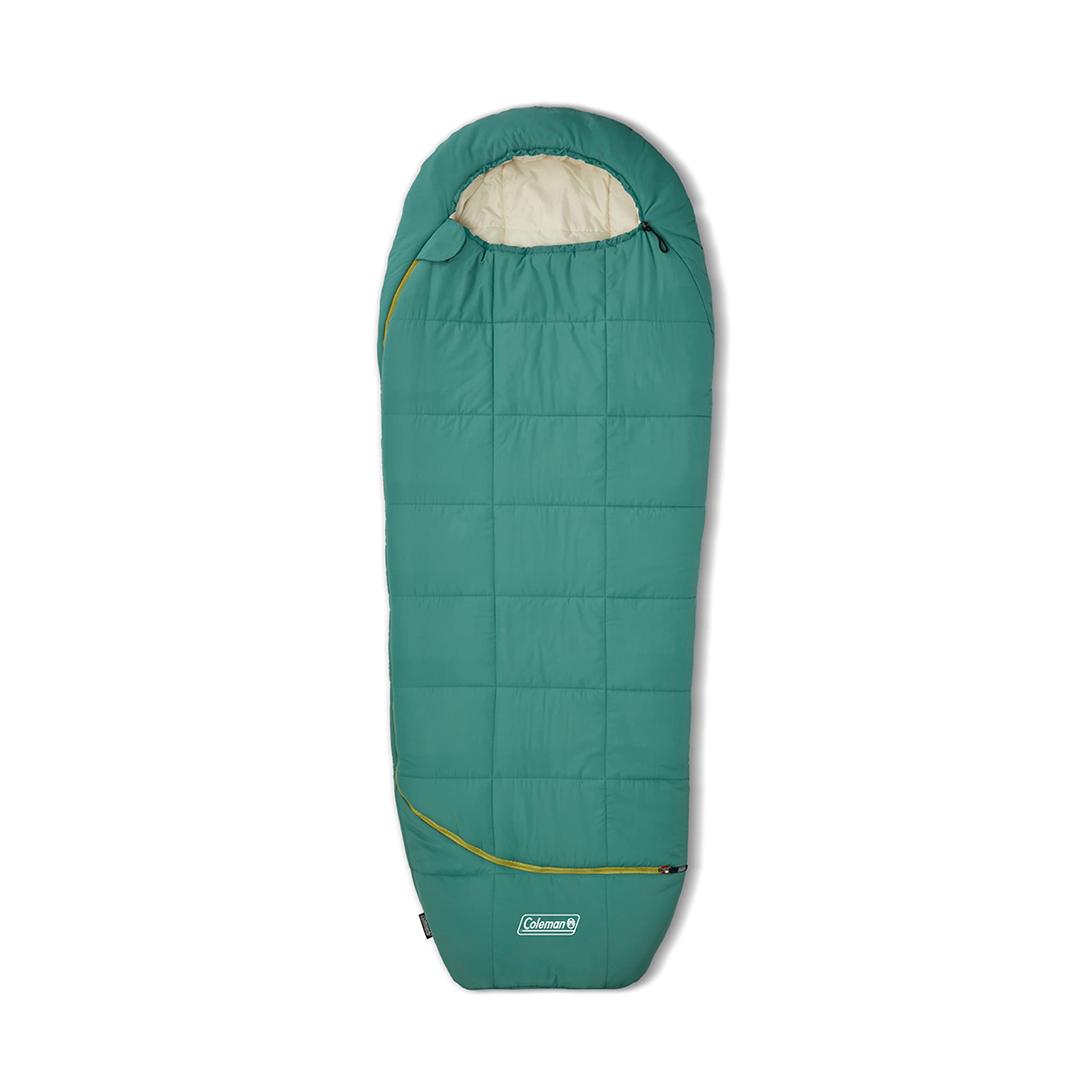 Coleman 0/20/40°F Big Bay Cold-Weather Sleeping Bag, Adult Mummy Sleeping Bag with Headrest, Foot Ventilation, & Storage Sack, Big & Tall Options