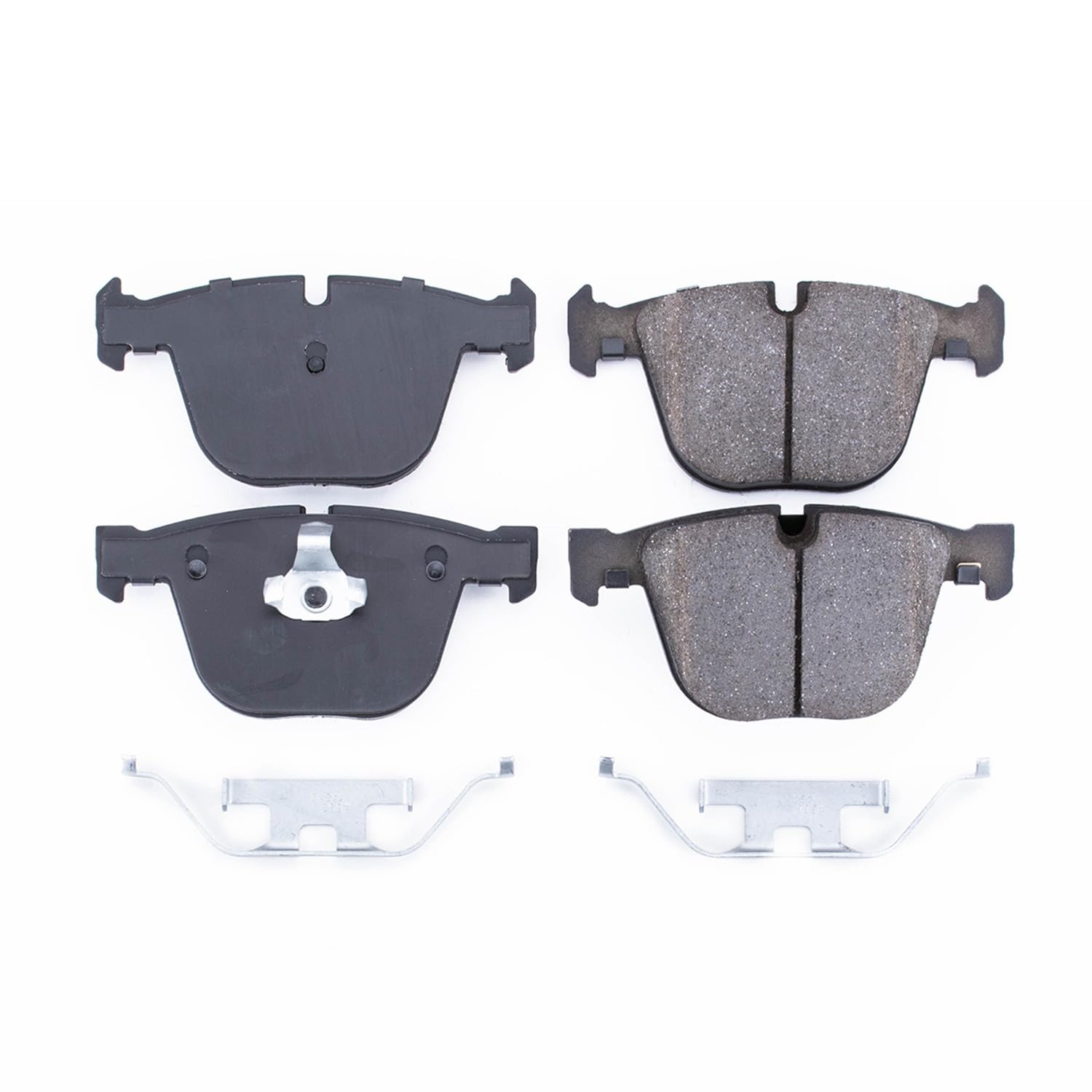Power Stop Brake Kit Rear For BMW 1 Series M 2011 |535i 2008-10 |545i 2004-05 |550i 2006-10 |645Ci 2004-05 |BMW 650i 2006-10 - Ceramic Brake Pads With Installation Hardware, 17-919
