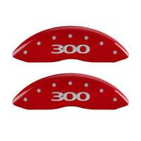 Brake Caliper Covers MGP - 2011-2023 Chrysler 300 - Front and Rear Set - Red