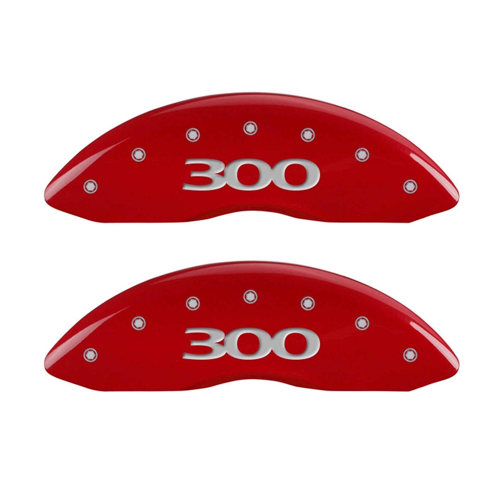 Brake Caliper Covers MGP - 2011-2023 Chrysler 300 - Front and Rear Set - Red