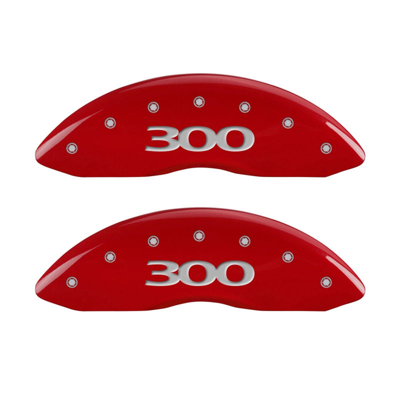Brake Caliper Covers MGP - 2011-2023 Chrysler 300 - Front and Rear Set - Red