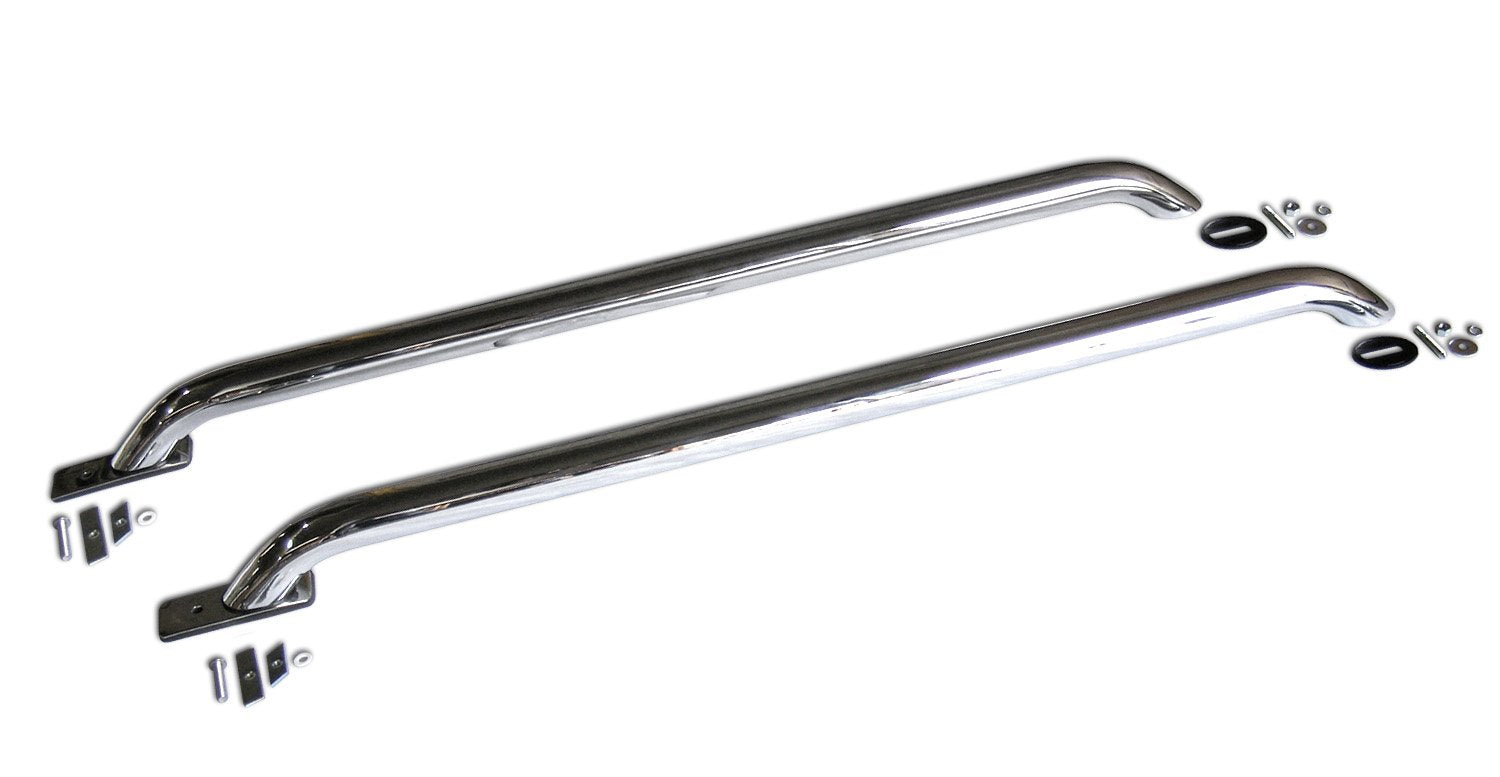 Truck Bed Rails Go Rhino - Universal Multi-Fit Mount w/ Rear Base Plate | 48", Mild Steel, Chrome | 8024C