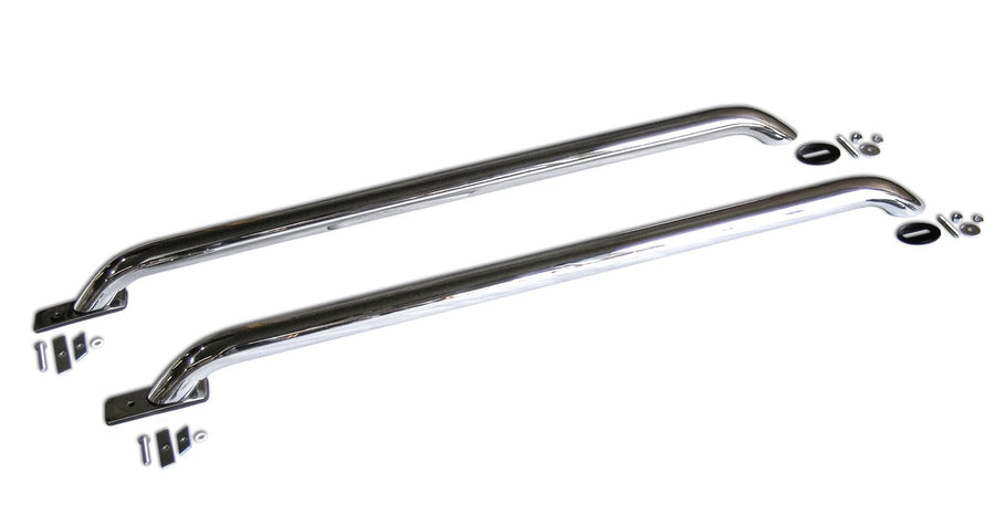 Truck Bed Rails Go Rhino - Universal Multi-Fit Mount w/ Rear Base Plate | 48", Mild Steel, Chrome | 8024C