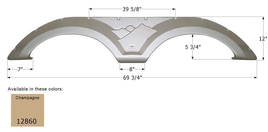 Fender Skirt ICON, Tandem, Keystone, FS2860, Champagne