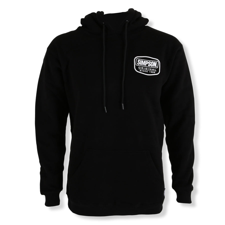 Original Logo Simpson Racing Hoodie - Adult XL - Black - Each