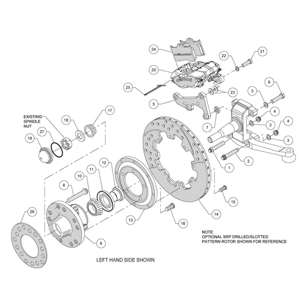 FDLI Kit Front,11.75", Drilled, Red