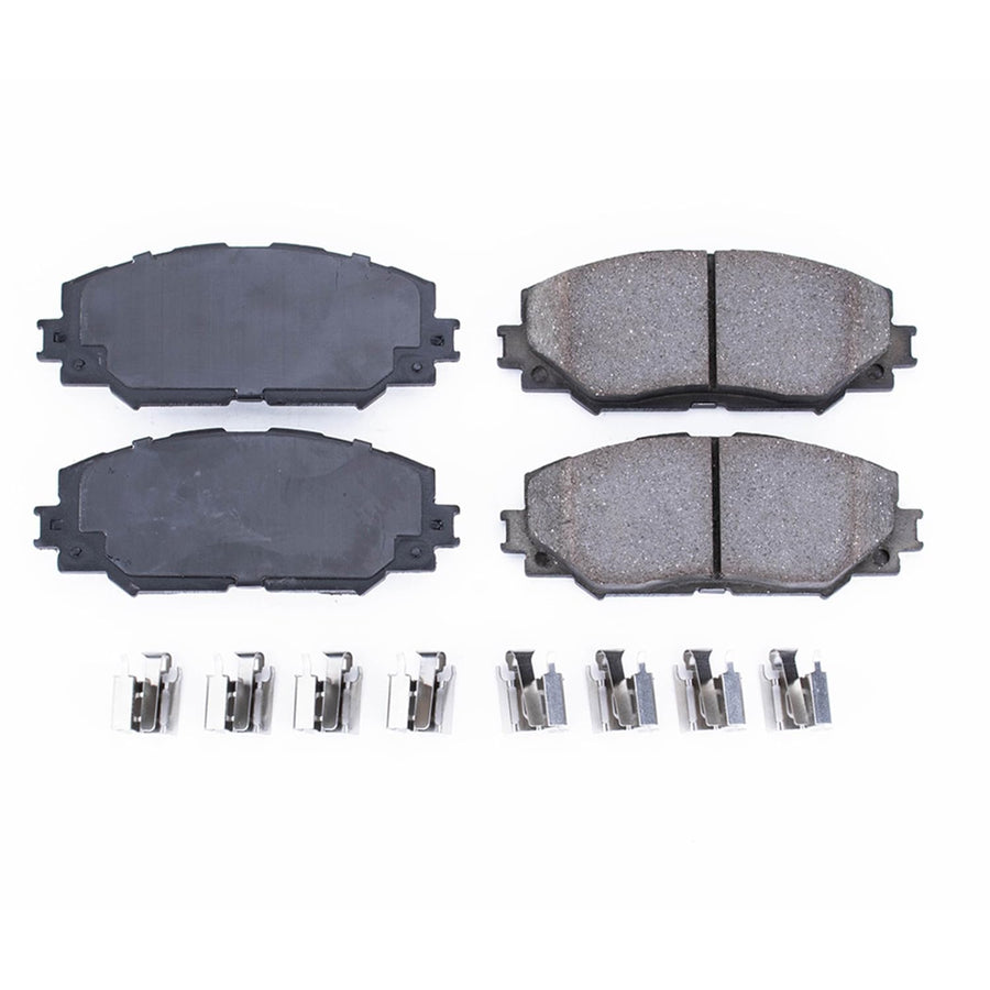PowerStop Front Brake Pads For Lexus HS250h 2010-12 |Pontiac Vibe 2009-10 |Scion xB 2008-15 |xD 2008-14 |Toyota Corolla 2009-19 - Brake Pads Ceramic With Installation Hardware, 17-1210