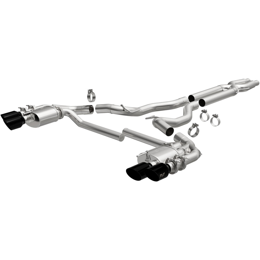 Performance Exhaust System MagnaFlow 19579: Cat-Back, NEO Series, Compatible with 2018-2023 Ford Mustang, Quad Split Rear Exit Style