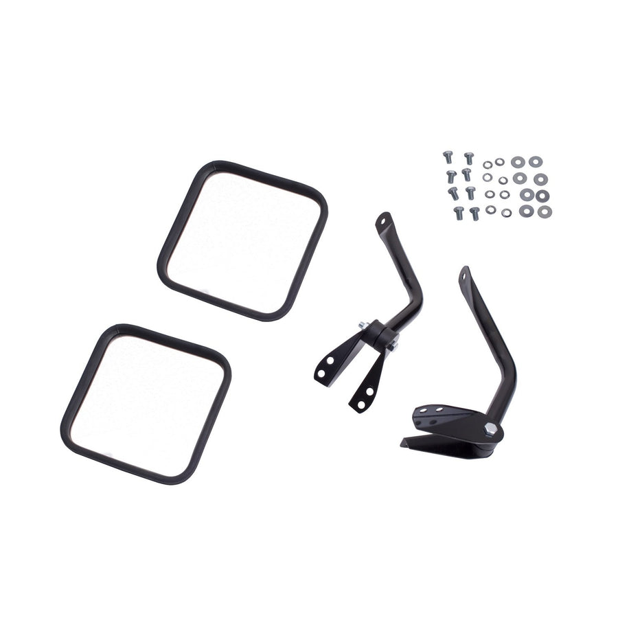 Black Side Mirror Kit | Omix-Ada 11001.02 | OE Reference: 5462736K | Fits 1955-1986 Jeep CJ Models