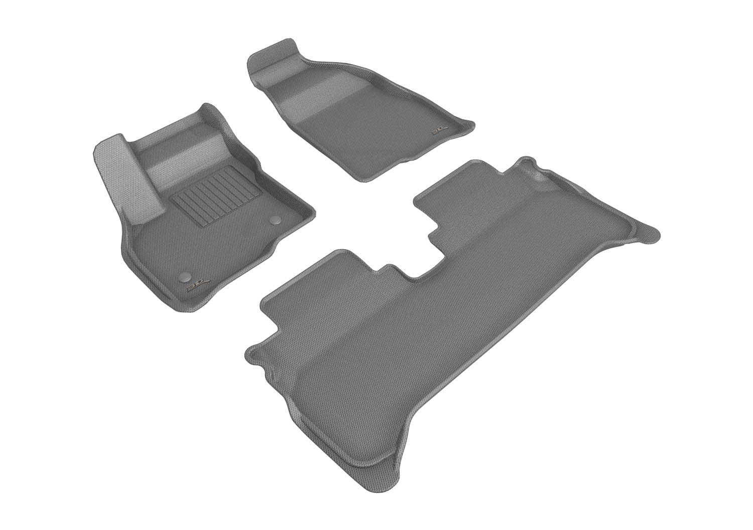 Kagu Floor Mats 3D MAXpider Custom Fit (Gray) Compatible with Chevrolet Bolt Euv 2022-2023 - Full Set