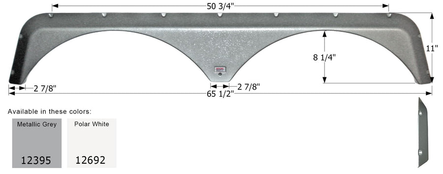 Fender Skirt ICON, Tandem, Jayco, FS2395, Polar White