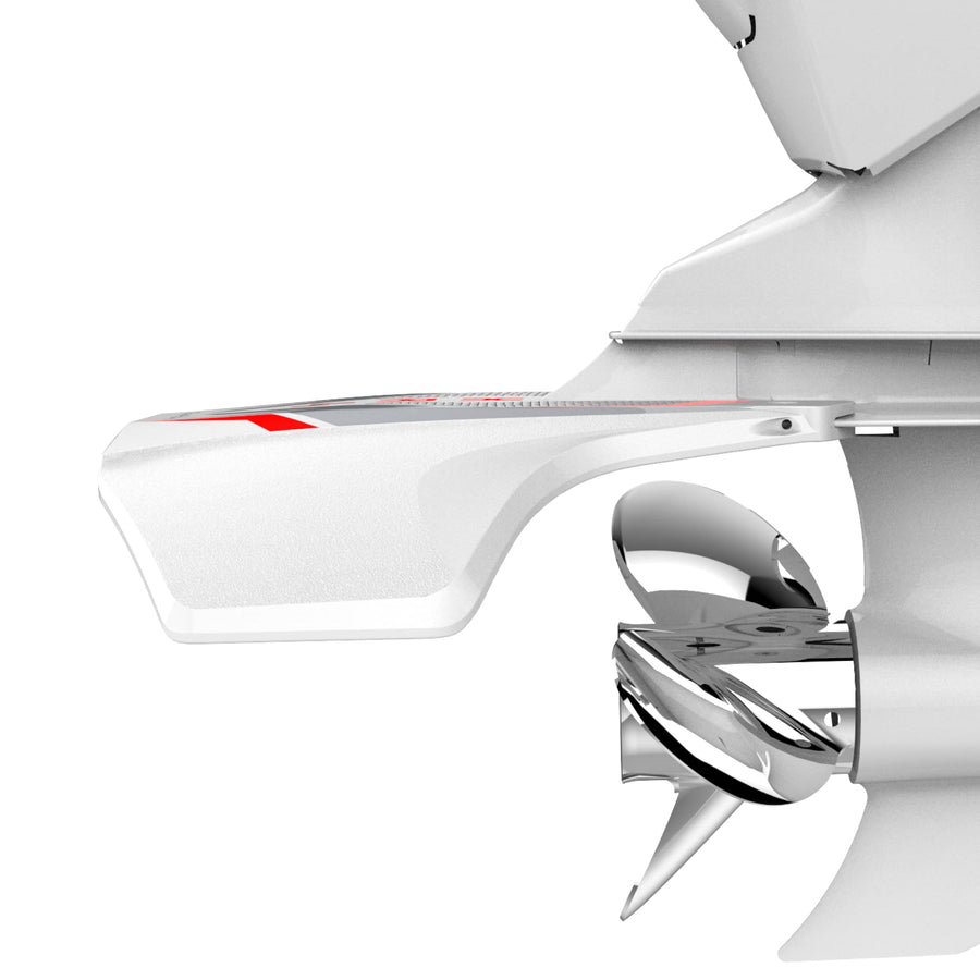 HYDROFOILS STINGRAY - XR4 Senior Hydrofoils for 40-300 hp Boats (White) - Perfect for Water Skiing, Wakeboarding, Tubing - Engine Stabilizer Fins for Outboard/Outdrive Motors - Made in The USA