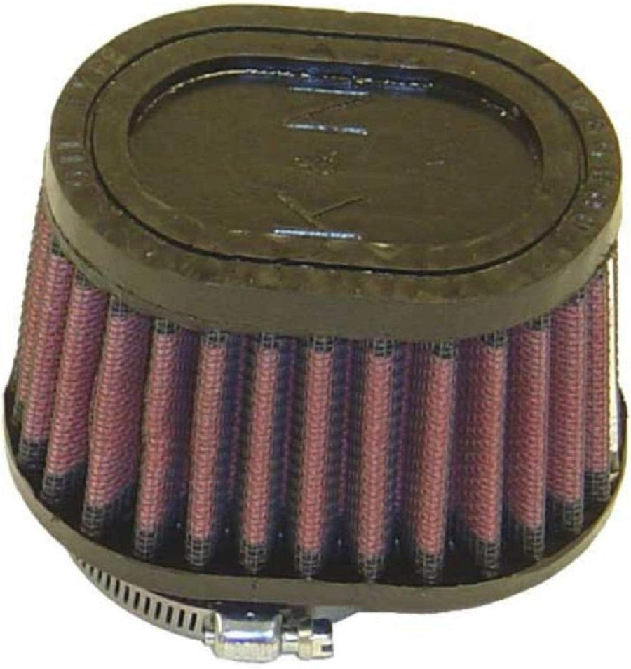 K&N Original High-Flow Lifetime Universal Clamp-On Air Filter: Performance, Premium, Washable: Flange Diameter: 2 In, Filter Height: 2.75 In, Flange Length: 0.625 In, Shape: Oval Straight, RU-1820