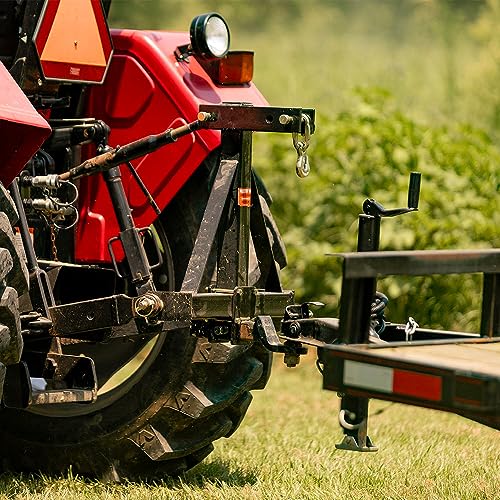 3-Point MAXXTUFF Heavy-Duty Log Skidder Deluxe with Chain and Bonus 2” Receiver Hitch, Model RLS001