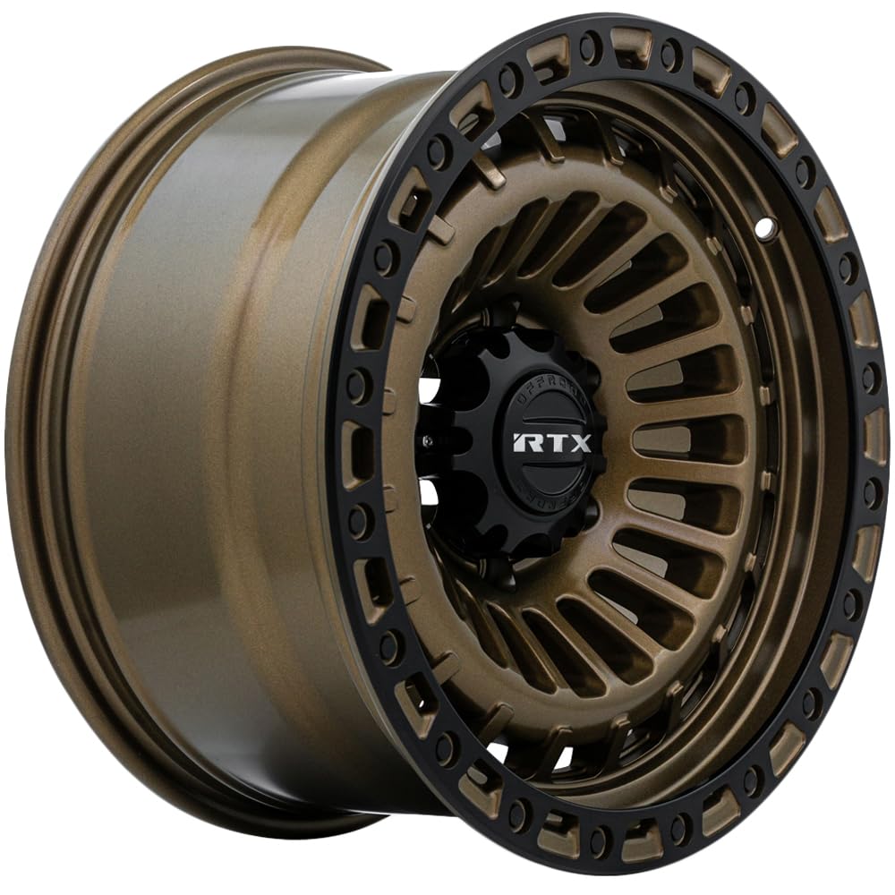 MOAB RTX Custom Wheel - 17x9, -15 Offset, 5x127 Bolt Pattern, 71.5mm Hub - Bronze with Satin Black Lip Rim