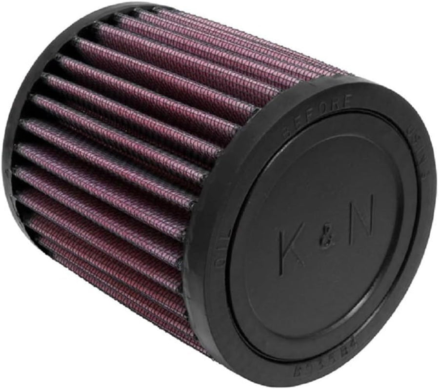 High-Flow K&N Original Lifetime Universal Clamp-On Air Filter: High Performance, Premium, Washable: Flange Diameter: 2.0625 In, Filter Height: 4 In, Flange Length: 0.625 In, Shape: Round, RU-0500