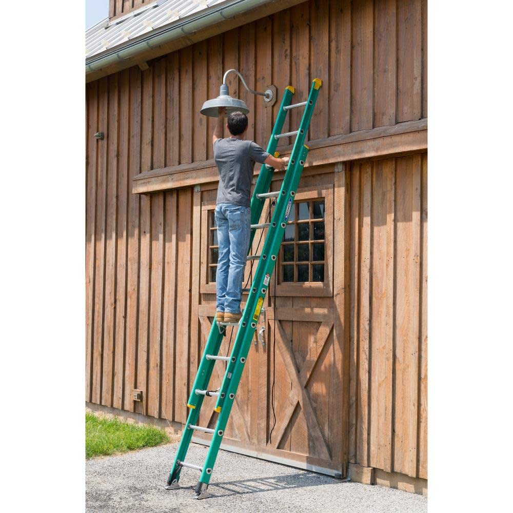 20-Foot Werner D5920-2 Extension-ladders, Green