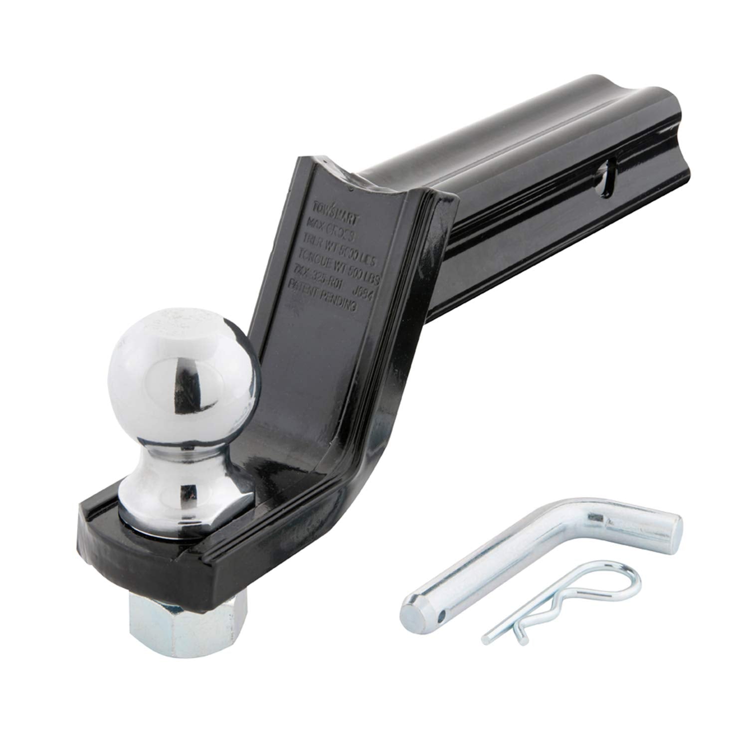 Class III TOWSMART XMount Starter Kit - with 2" Ball and 5/8" Standard Pin - 3-1/4" Drop x 2" Rise - 5,000lb Max Trailer Weight - Fits 2" Receivers - Patented XMount Design