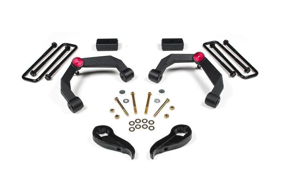 Zone Offroad ZONC38 | 4WD 2011-2019 Chevy Silverado, GMC Sierra 2500/3500 HD | 3 inch Full Suspension Adventure Series Lift Kit (Front & Rear) w/Factory Overload Springs | No Shocks