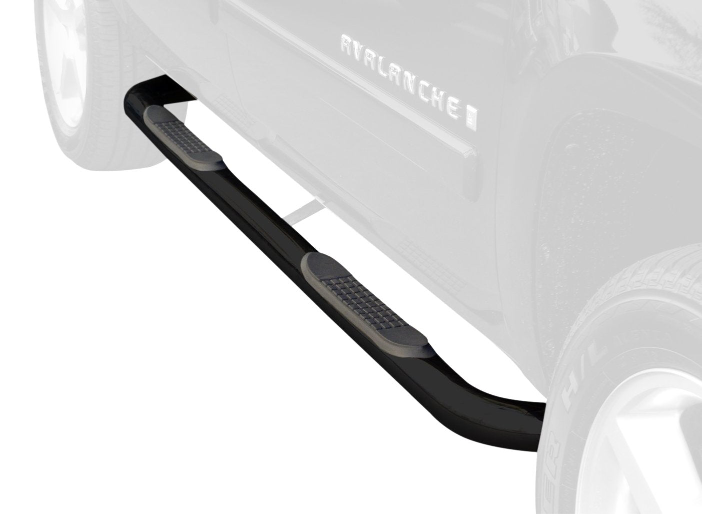 3 in. Round Side Bar Steelcraft 202910 Black Powdercoat 3 in. Round Side Bar