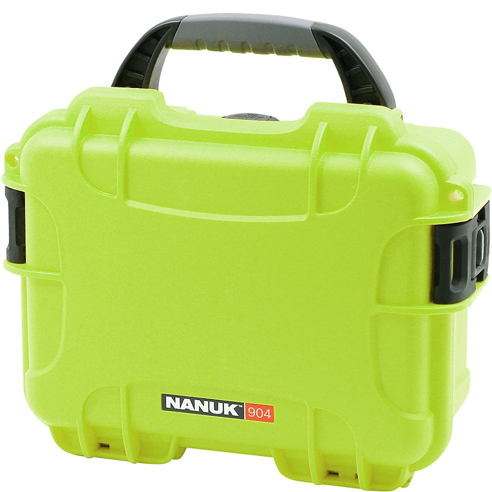 Lime Nanuk 904 Waterproof Hard Case with Foam Insert