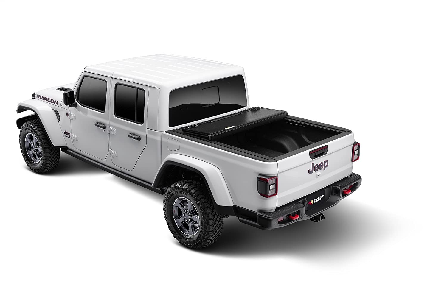 Rugged Ridge Hard Folding Armis Tonneau Cover for Jeep Gladiator JT | Tri-Fold, Weather Resistant, Full Bed Access | 13550.24 | Fits 2020-2025 Jeep Gladiator JT