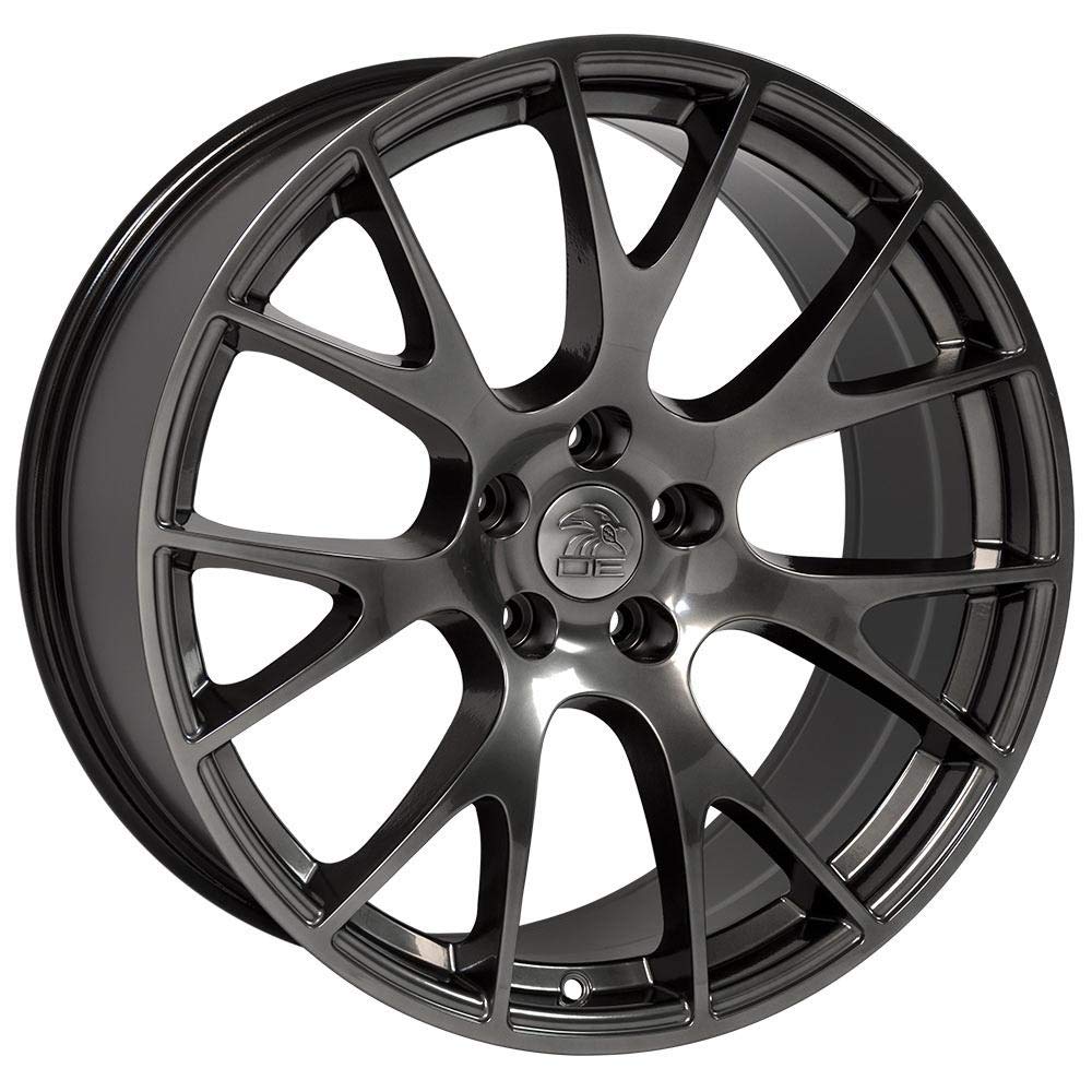 Hyper Black Wheel OE Wheels LLC DG69-22100-5550-25HB Painted (22 x 10. inches /5 x 139 mm, 25 mm Offset)