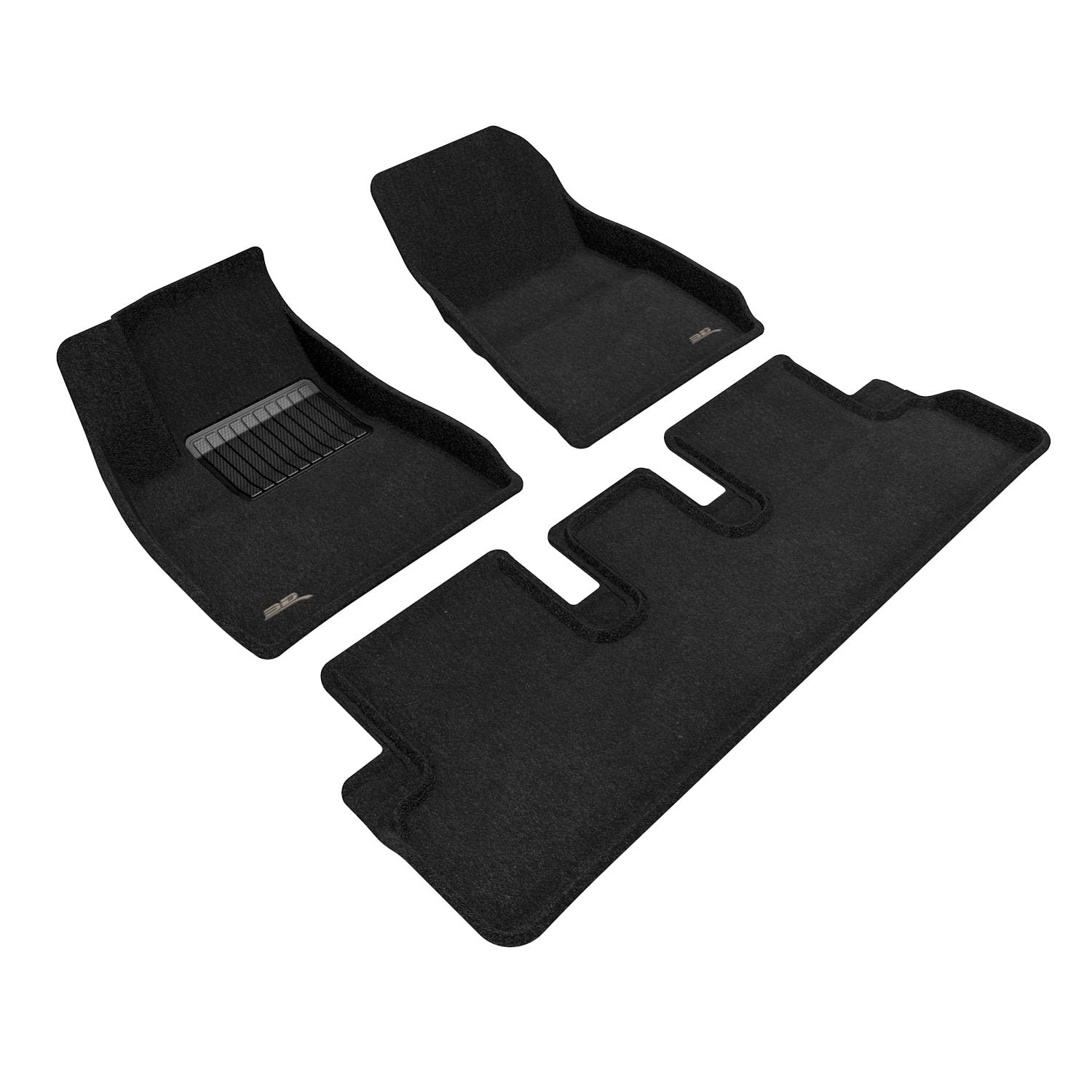 Custom Fit 3D MAXpider Elegant Floor Mat (Black) Compatible with Tesla Model 3 Highland 2024-2026 - Full Set