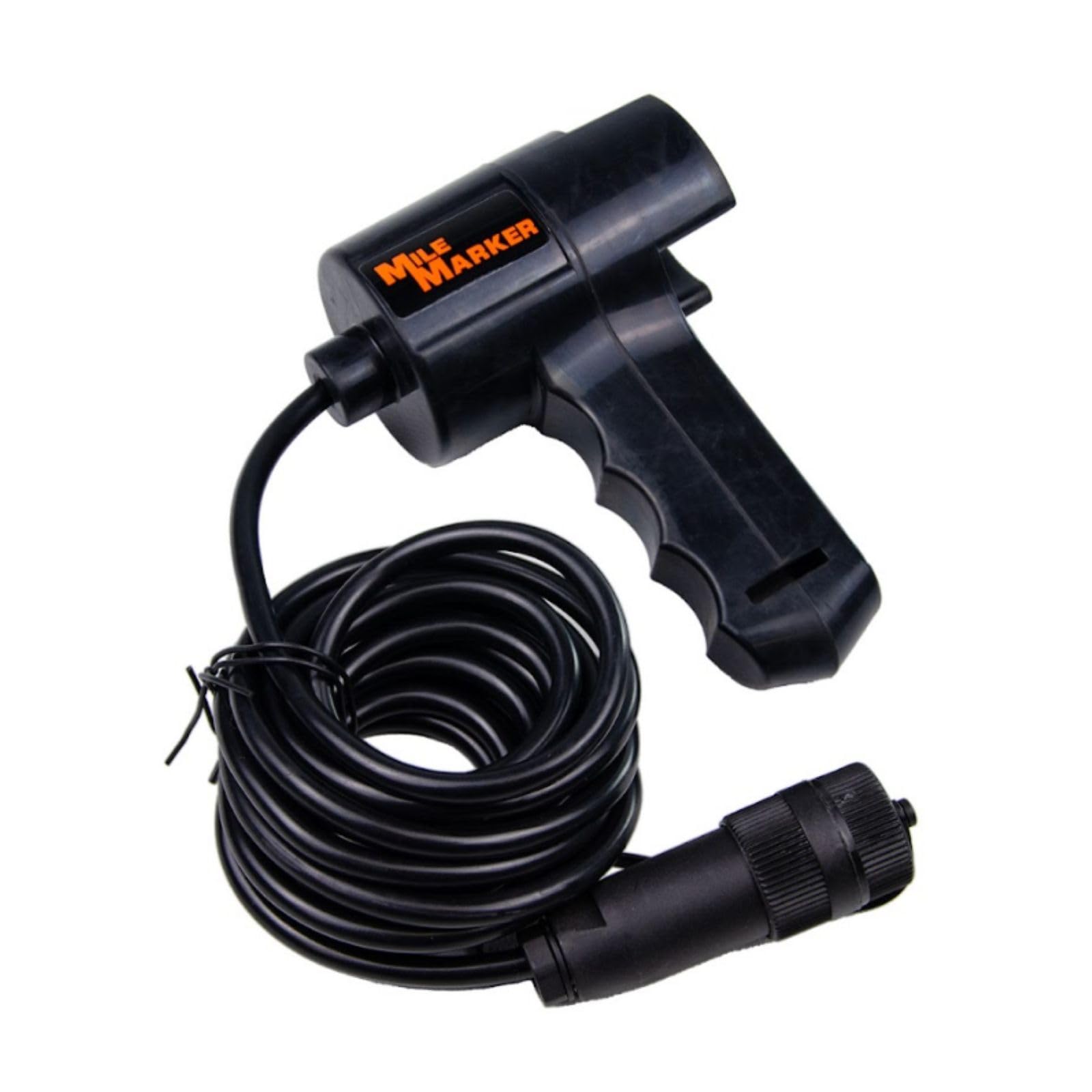 Mile Marker Mission Series 78-53141 Covert Black 12 Volt 8,000 Pound Electric Winch with 92' Synthetic Rope - Rugged Heavy Duty Solenoid - Fully Submersible