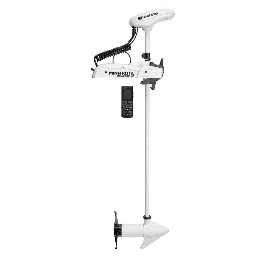 Minn Kota PowerDrive Riptide Bow-Mount Electric Trolling Motor with Wireless Remote – 70 Lb. Thrust, 54 in. Shaft, Saltwater