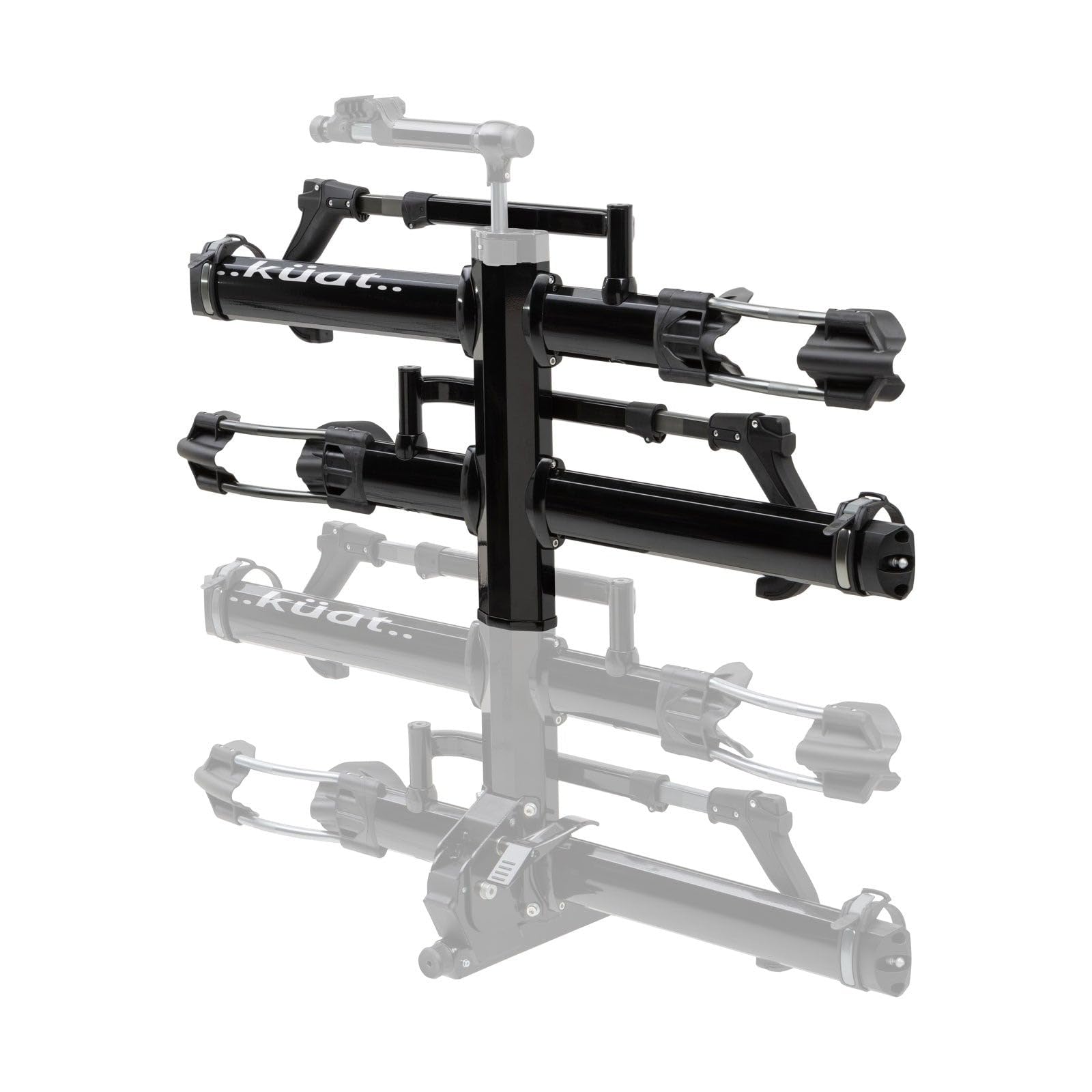 KUAT NV 2.0-2" Add-On - +2-Bike Rack | Increases The 2" NV to a 4-Bike Hitch Rack | Rugged All-Metal Construction | E-Bike Compatible | Easy Installation | Black Metallic (NA22B)