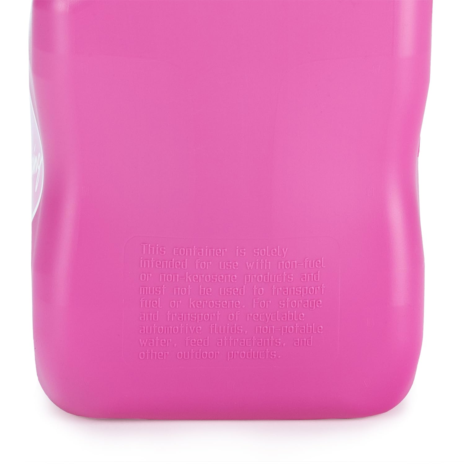 5.5 Gallon VP Racing Motorsport Racing Jug with Contoured Handle, Multipurpose Cap and Rubber Gaskets, Pink (1 Pack)
