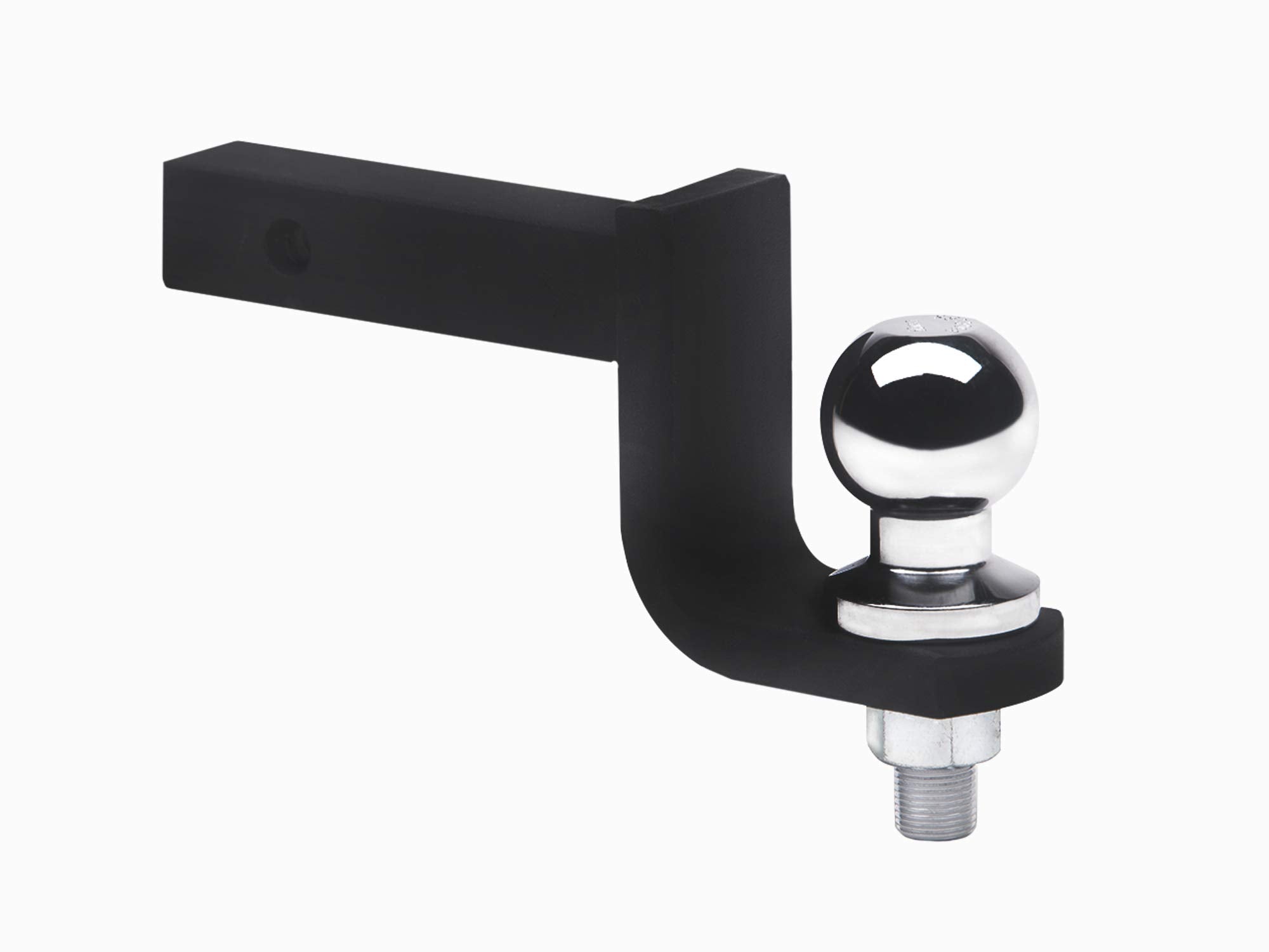 3.25" Drop Down Armordillo Loaded Ball Mount Trailer Tow Hitch with 1.25" Receiver Tube Universal Fit - Black