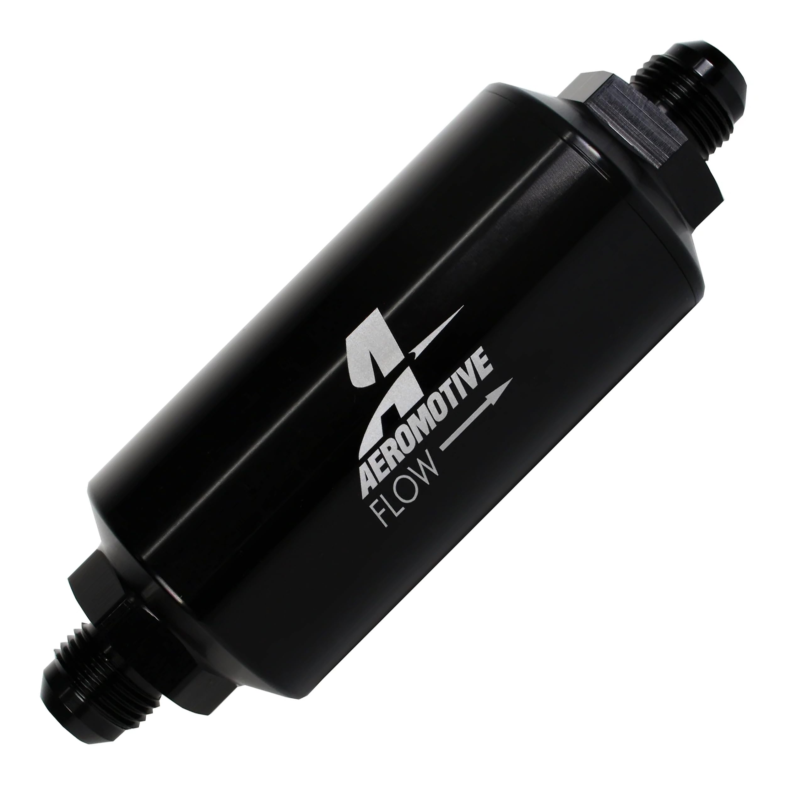 Inline Fuel Filter Element Aeromotive 12377, 10-Micron Rating, Cellulose Media, Male AN-08 Port