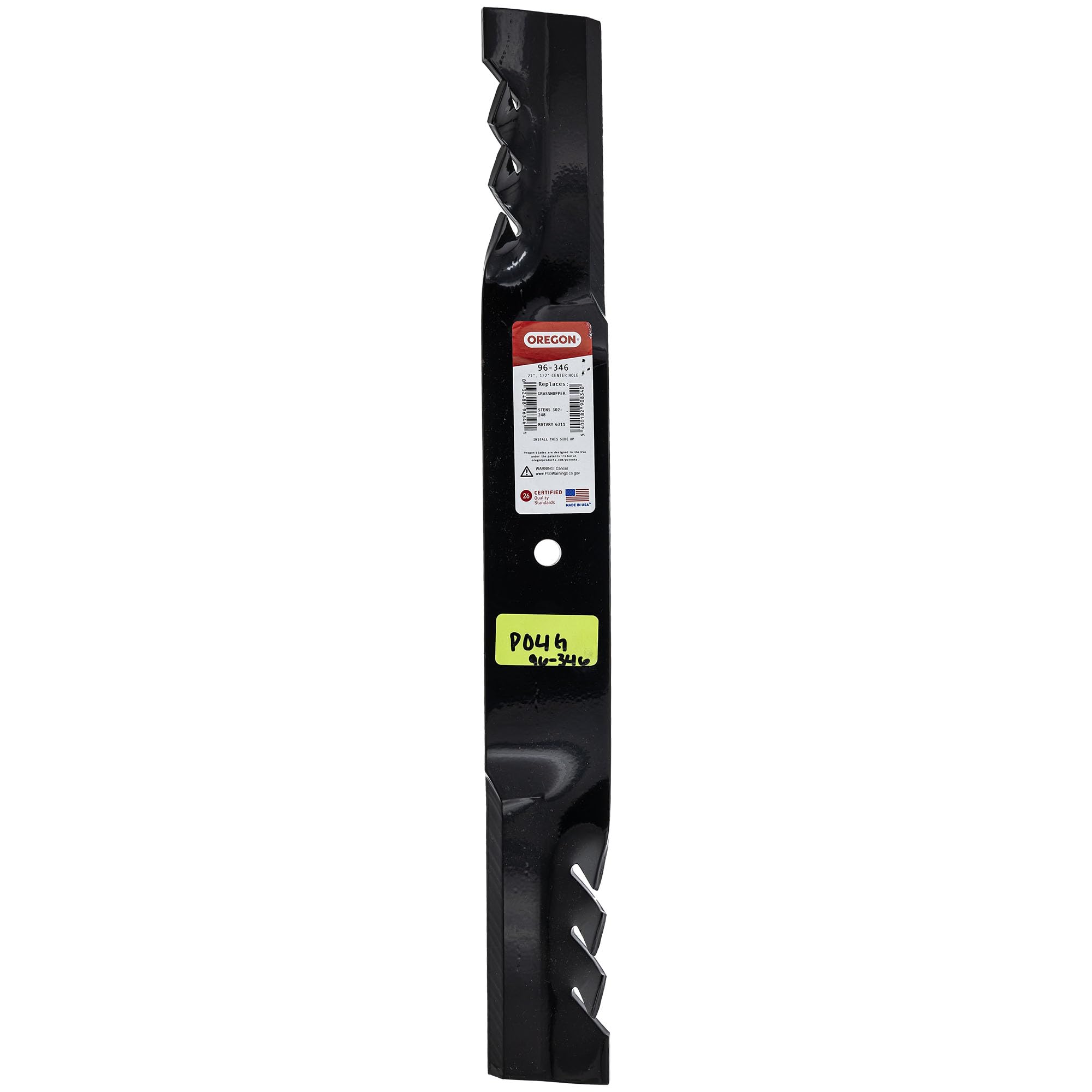 Grasshopper Oregon Gator Mulcher 3-In-1 Hi Lift Replacement Lawn Mower Blade 21-Inch,Black