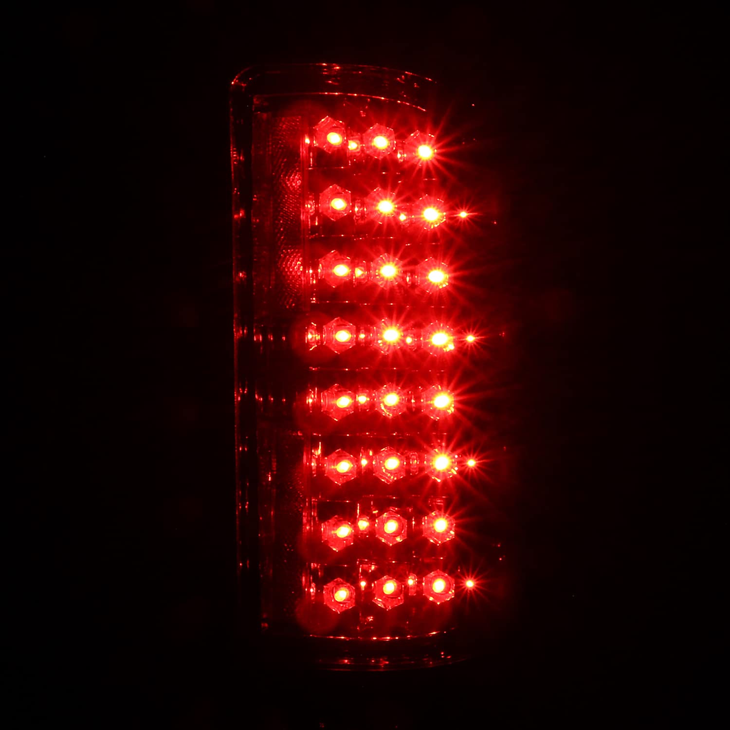 Smoke LED Tail Lights SPEC-D TUNING Compatible with 2007-2013 Chevy Silverado 1500 2500 3500, Left + Right Pair Assembly