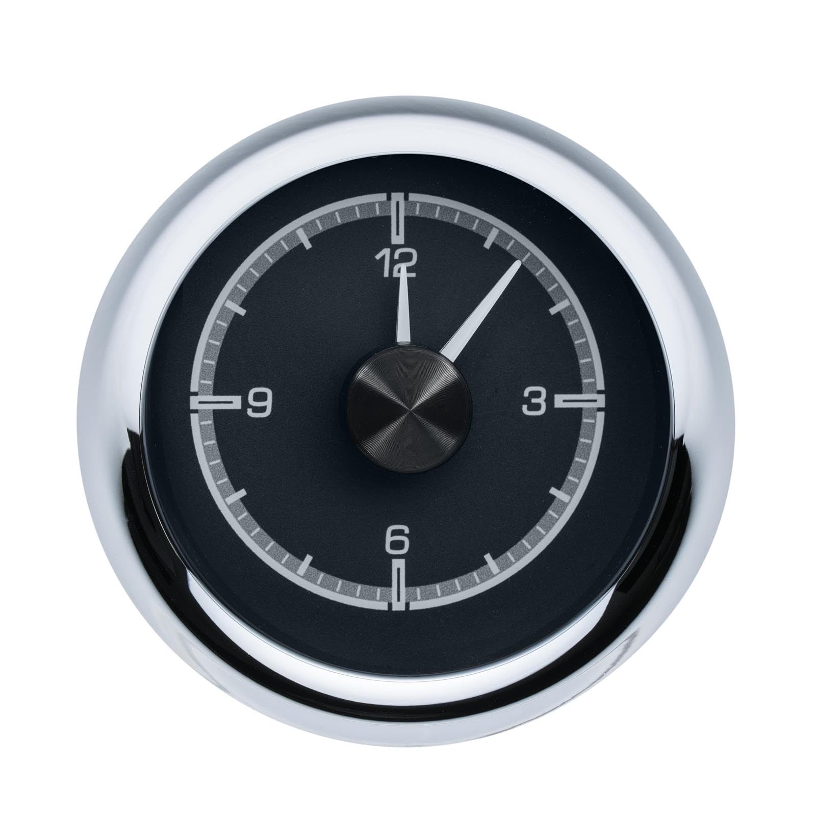 Dakota Digital 55 56 Chevy Analog Clock Gauge for HDX gauge Black Alloy HLC-55C-K