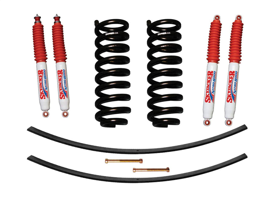 Suspension Lift Kit Skyjacker 132K-N w/Shock Nitro Shocks 1.5-2 in. Lift Incl. Front Coil Springs Rear Add-A-Leafs