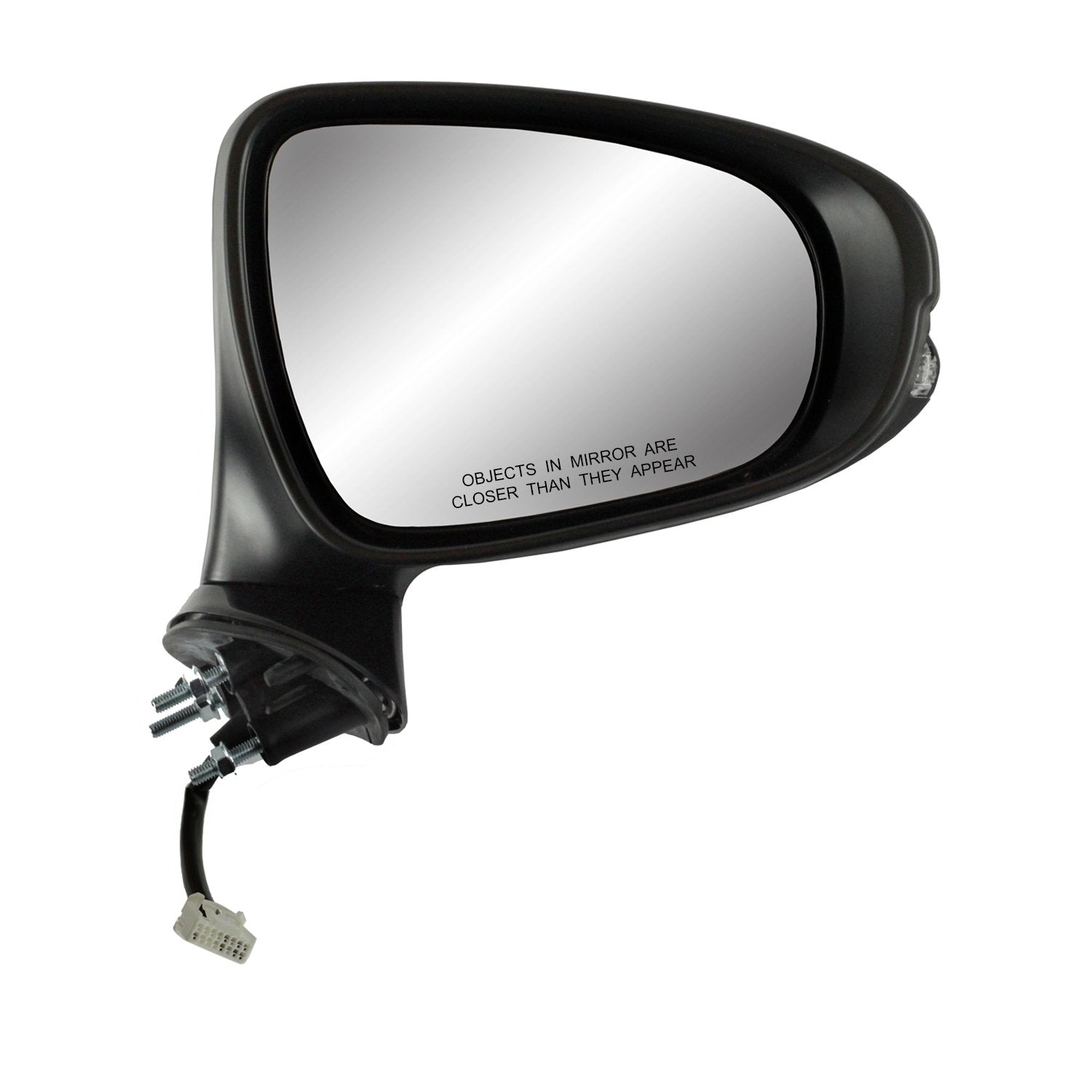 Fit System - 70711T Mirror Passenger Side for Lexus IS250 Sedan, IS200t/ IS300 Sedan, IS350 Sedan, Black w/PTM Cover, w/Turn Signal, Puddle lamp, Foldaway, w/o auto dimming, Heated Power