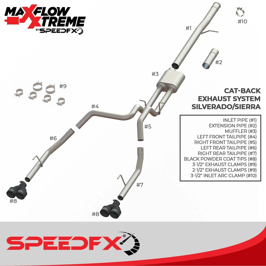 CAT-Back MaxFlow Xtreme 50102 Exhaust System