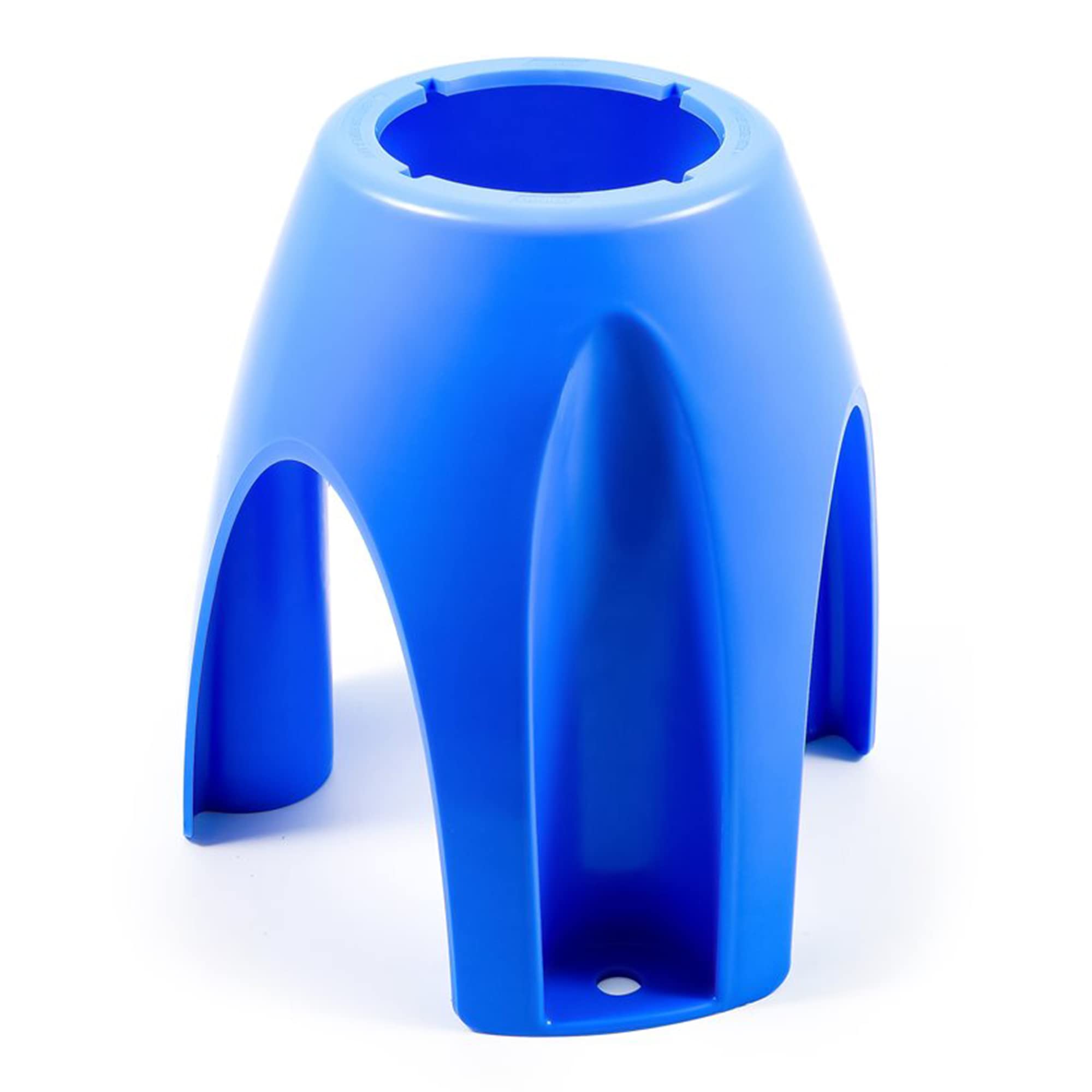 Camco - 21018 Water Filter Stand Universal Fit Plastic - Supports Water Filter in Upright Position to Reduce Hose Kinking and Maximize Water Flow Rate, Fits 4-Inch Filters - 40775, Blue