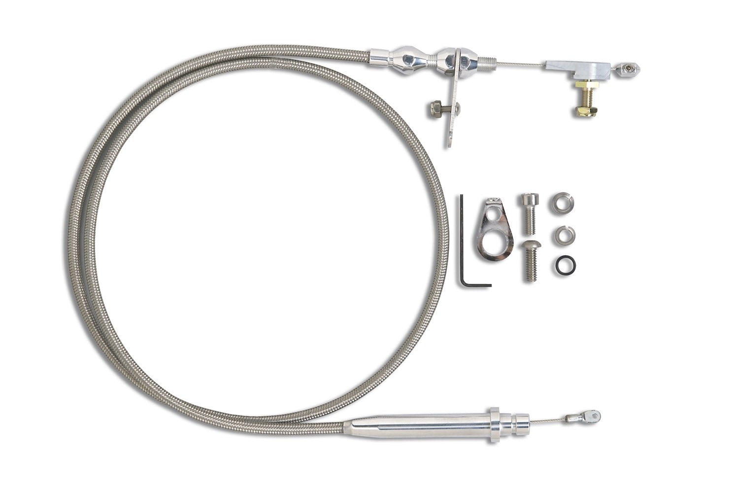 Hi-Tech Lokar KDP-2350HT Polished Kickdown Cable for GM 350 Transmission