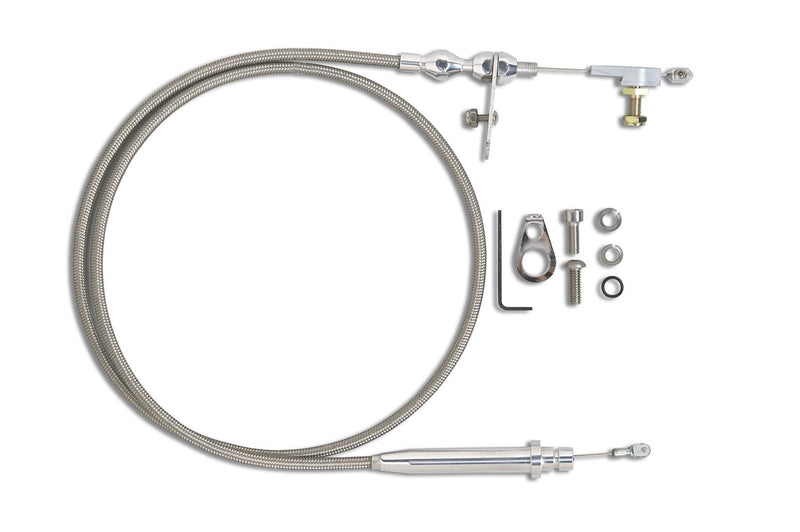 Hi-Tech Lokar KDP-2350HT Polished Kickdown Cable for GM 350 Transmission