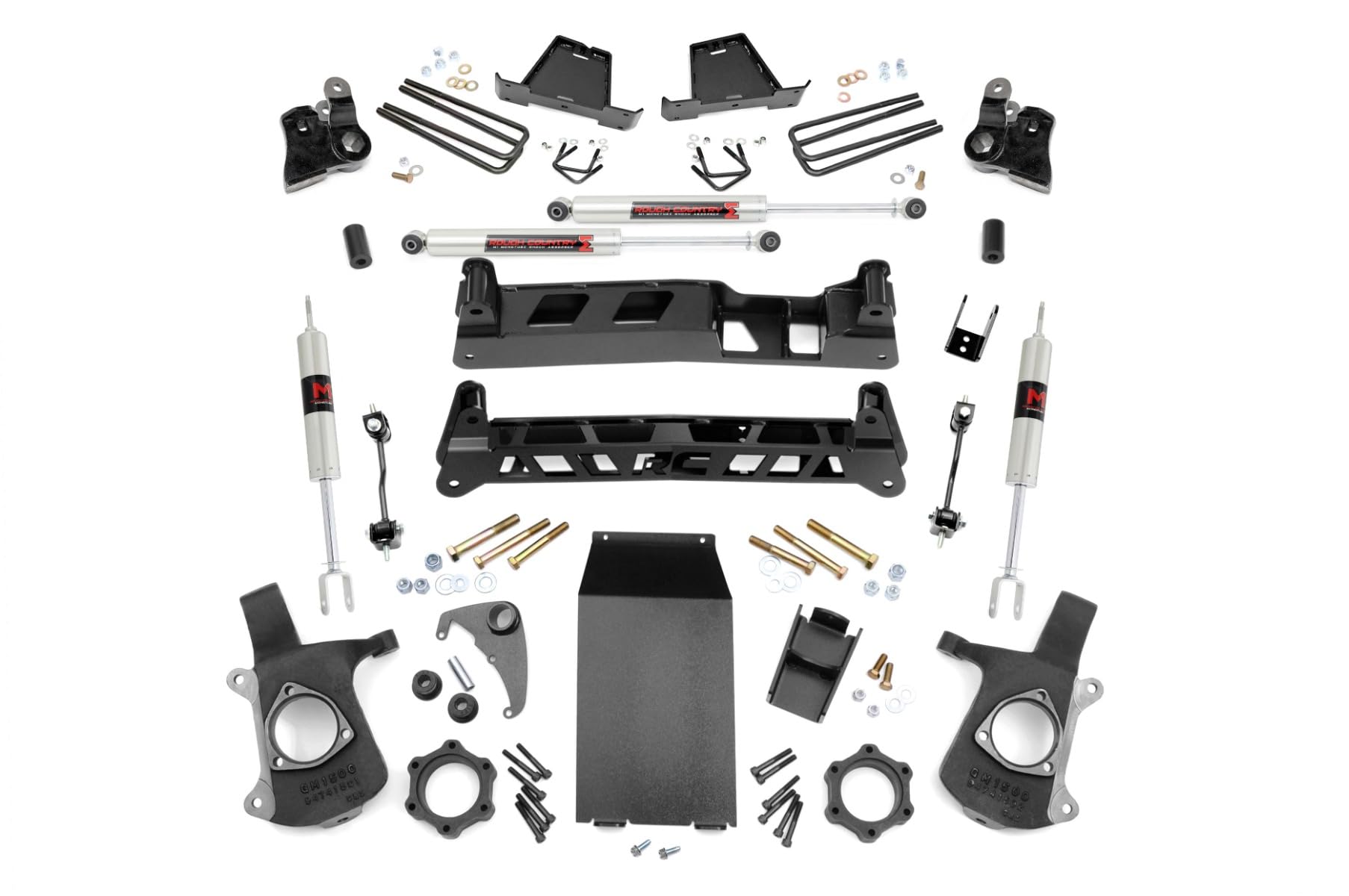 6" Rough Country Lift Kit w/M1 Shocks for 99-06 Chevy/GMC 1500 4WD - 27240